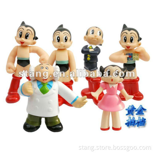 PVC flocked astro team figure toys